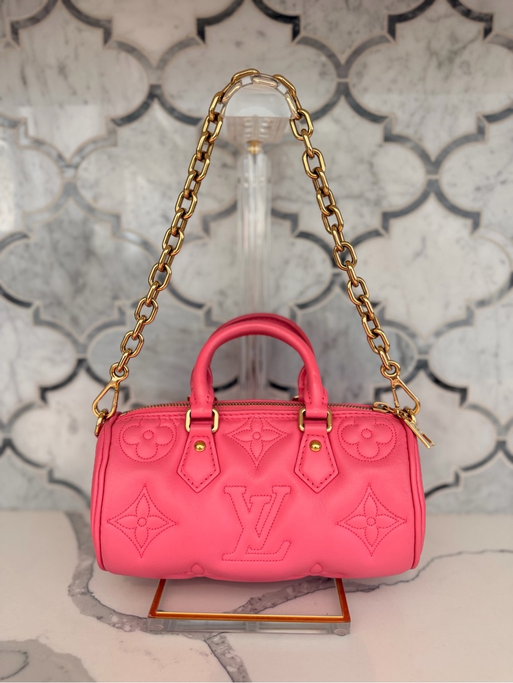 Louis Vuitton Monogram Bubble Gum Papilion BB